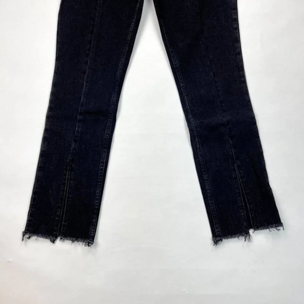 Abercrombie Fitch Skinny High Rise Jeans Women 32 14 NWT Hem Slit Stretch Cotton